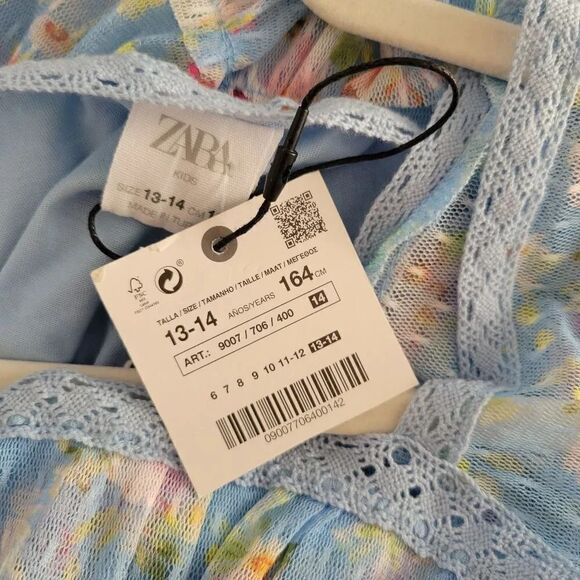 Zara girl lace dress 13-14,Rare! - Picture 11 of 12